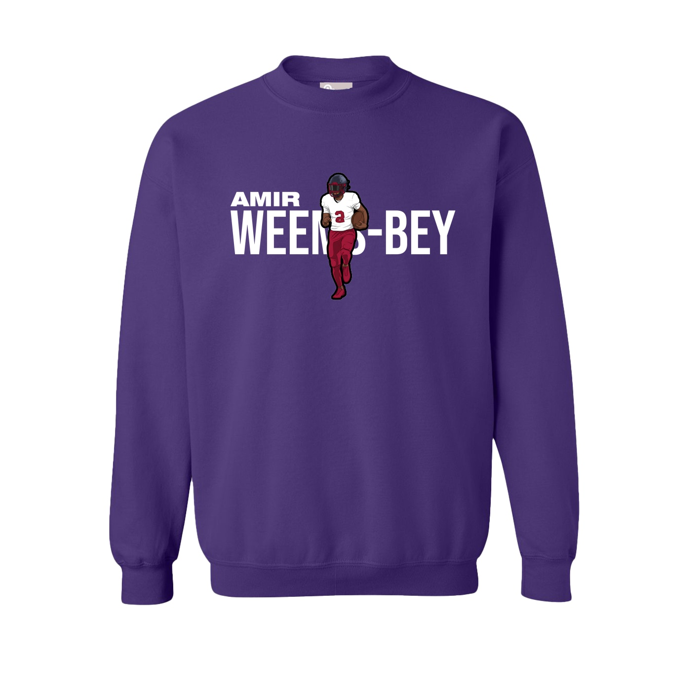 Fleece Crew — Player Name in Purple