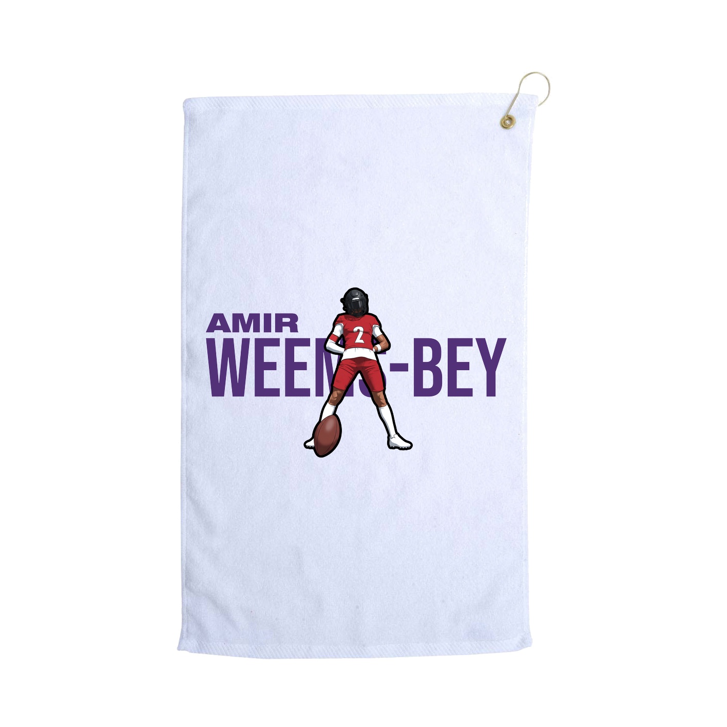 Golf Towel — Player Name in White