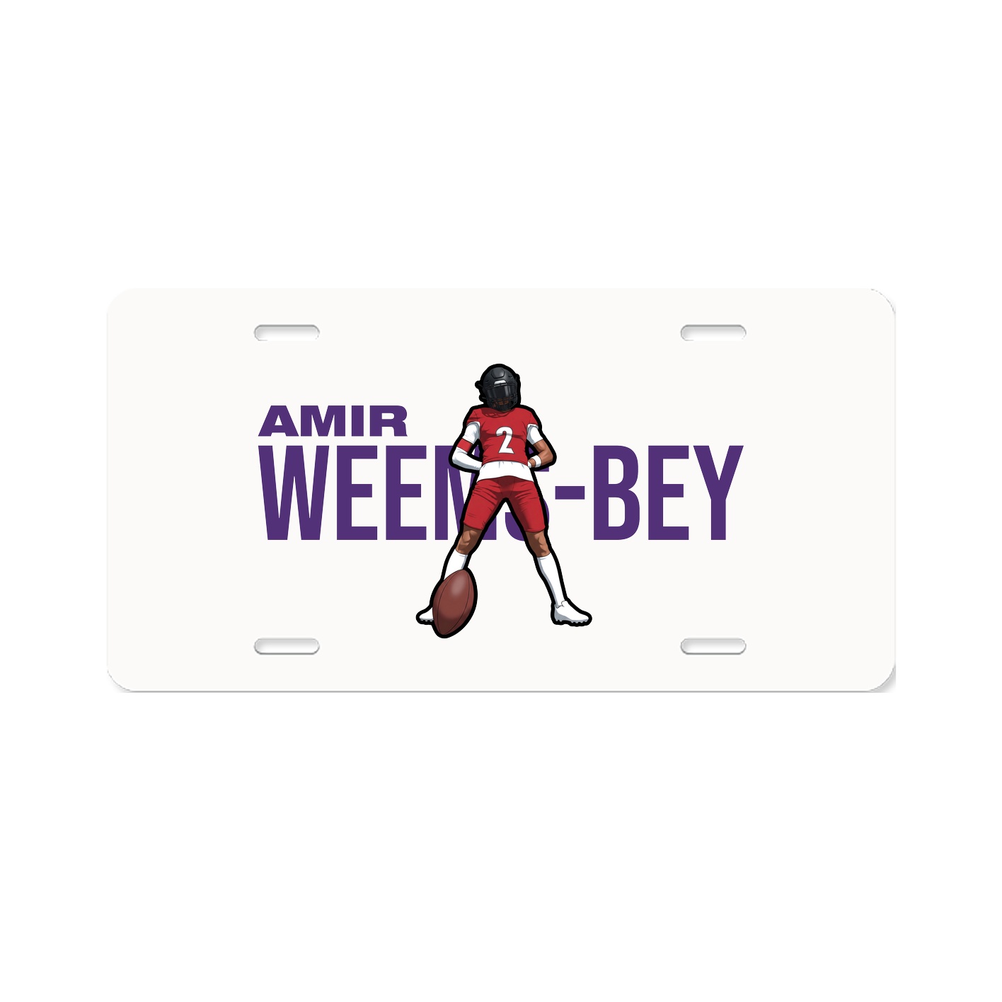 License Plate — Player Name in Classic