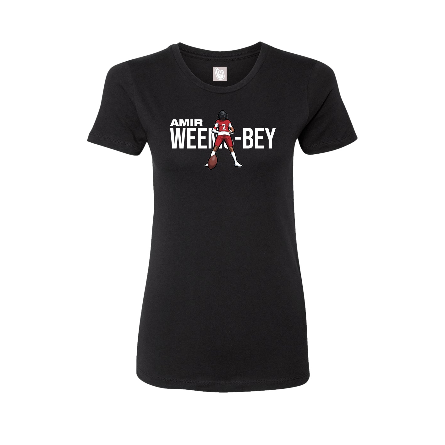 Womens Tee — Player Name in Black