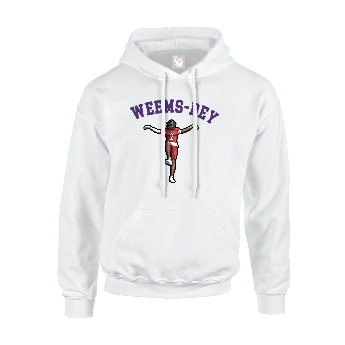 Youth Hoodie — Shirsey Arch in White