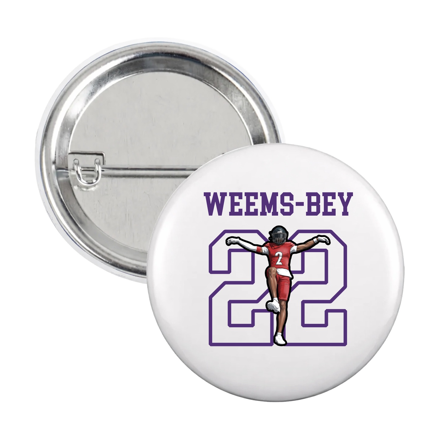 Game Day Button — Shirsey in White