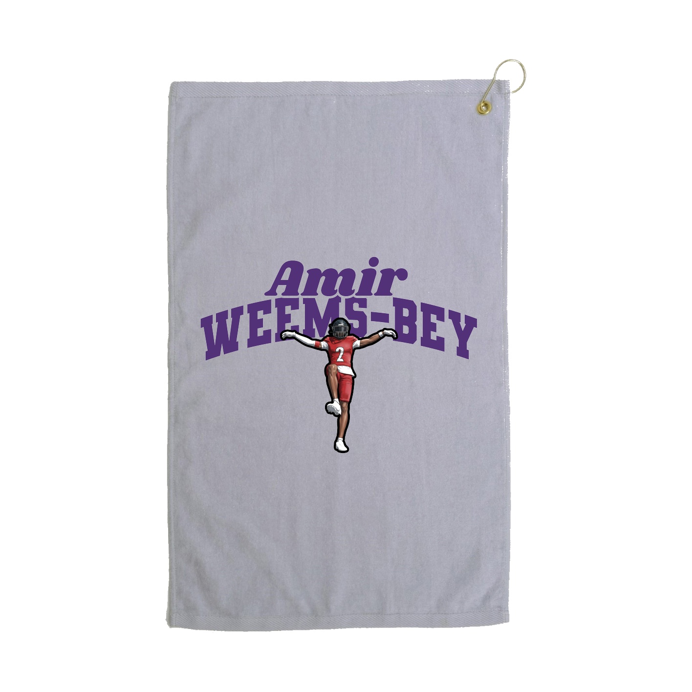 Golf Towel — Signature Arch in Grey