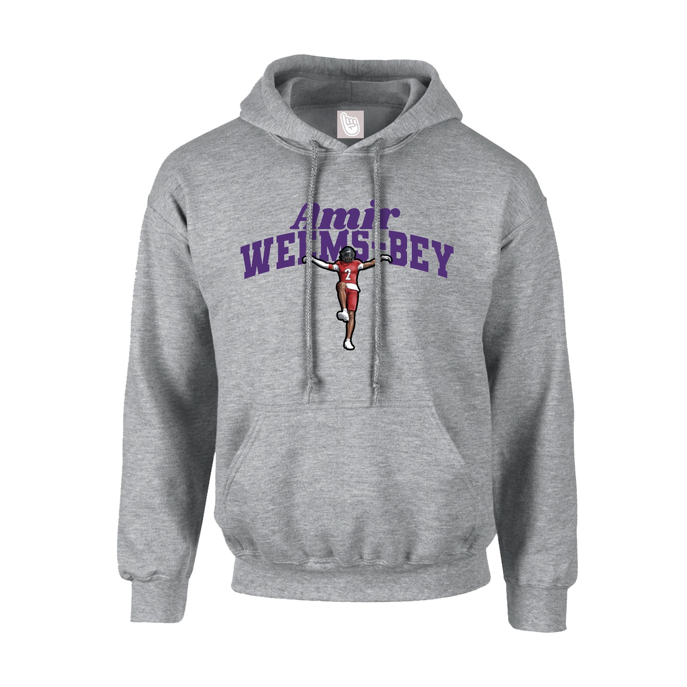 Hoodie — Signature Arch in Grey