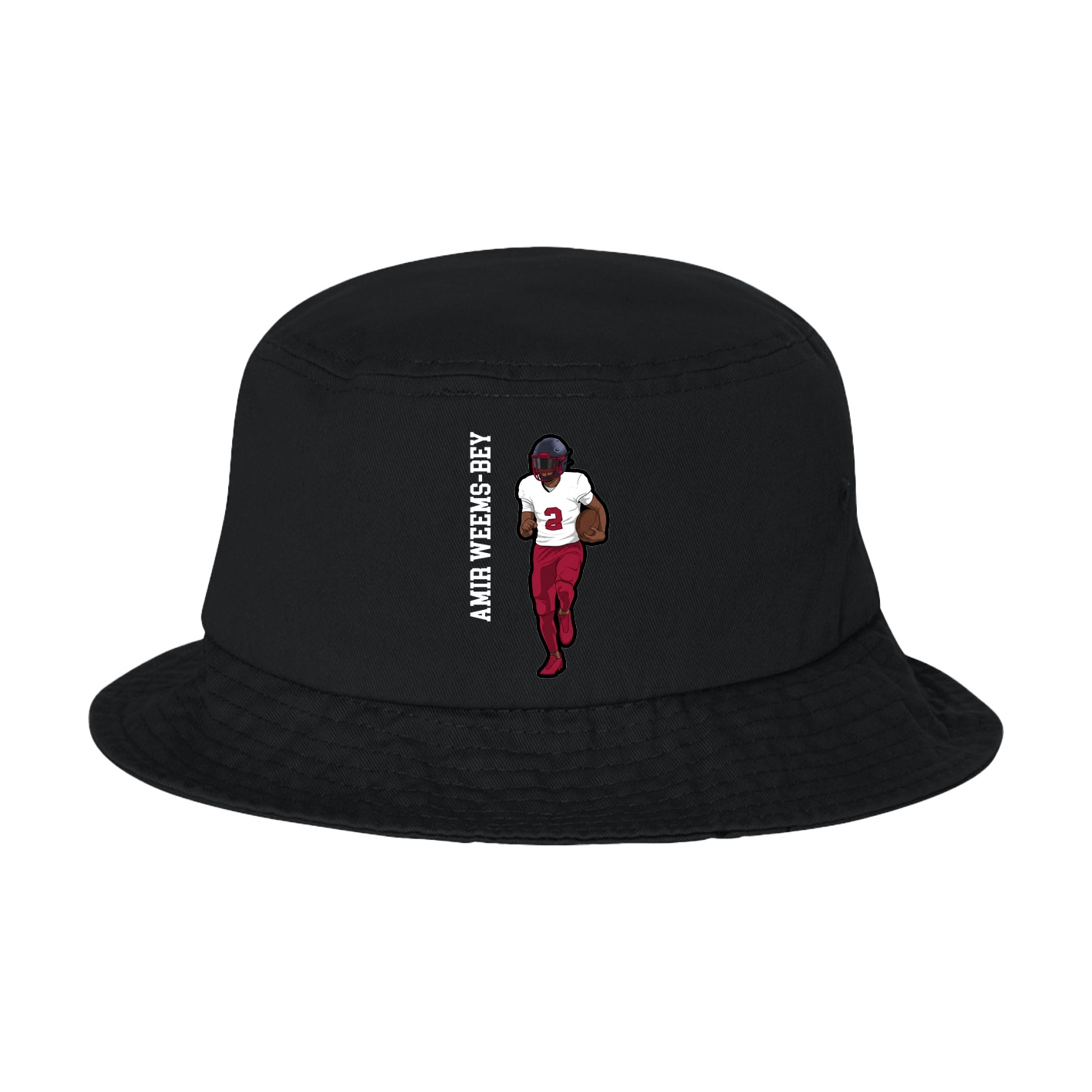 Bucket Cap — Name Vertical in Black
