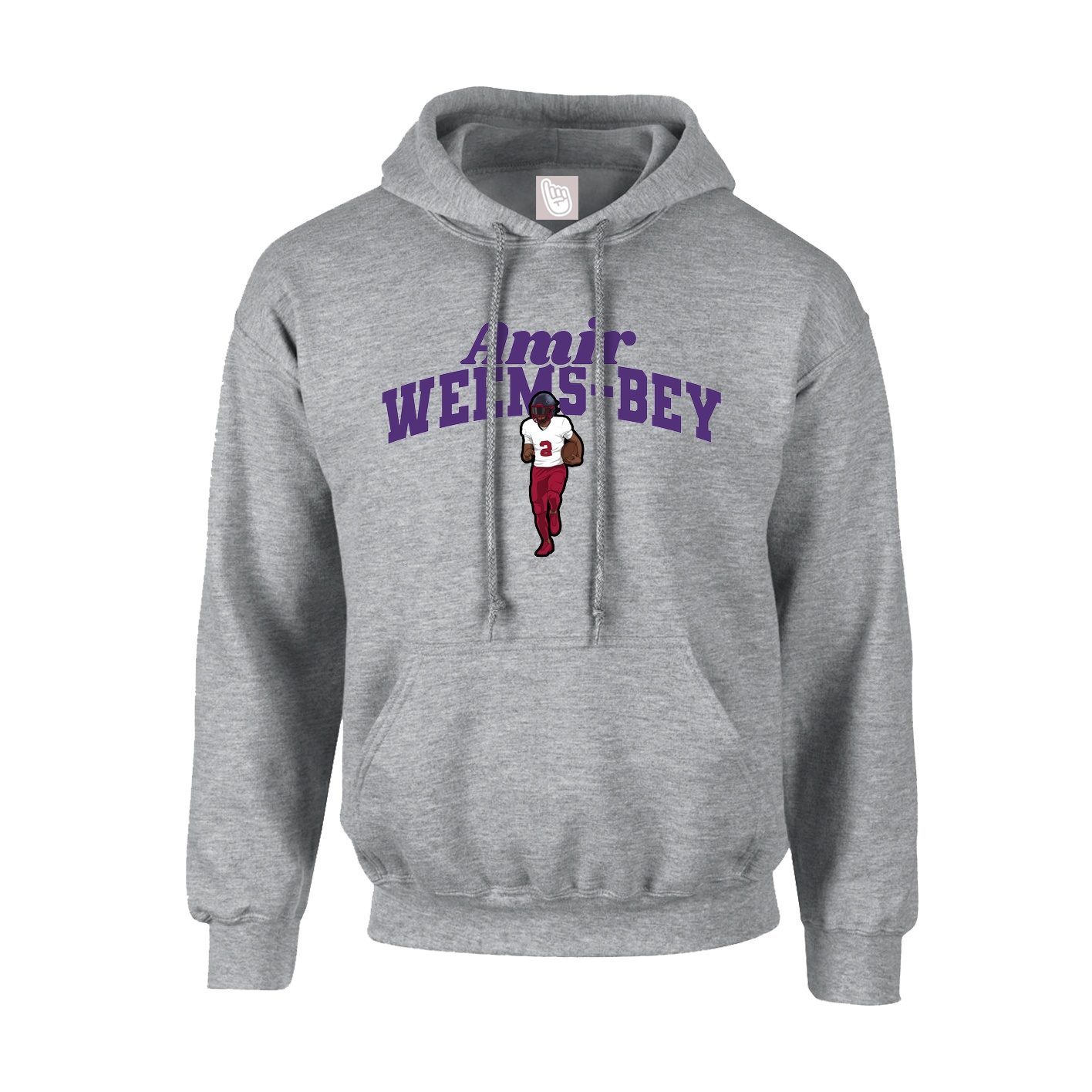 Youth Hoodie — Signature Arch in Grey