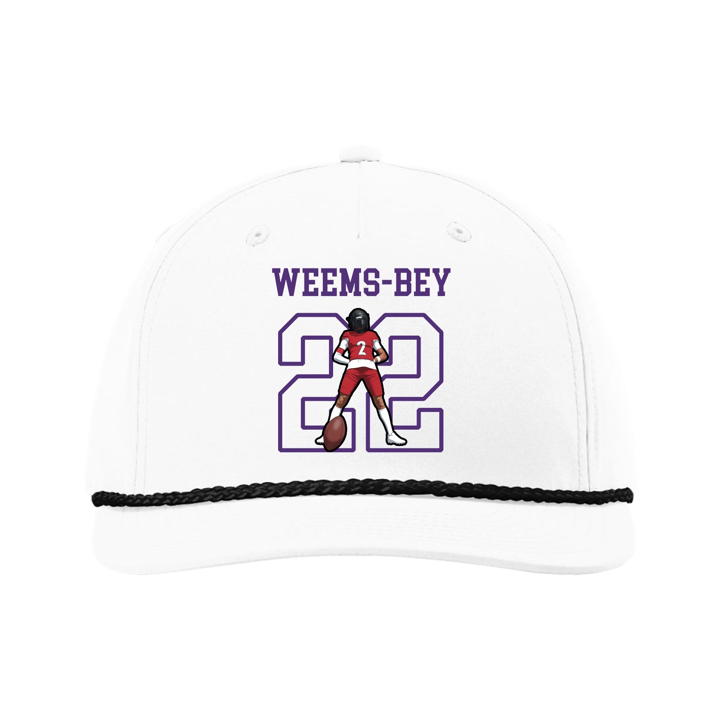 Five-Panel Classic Rope Cap — Shirsey in White