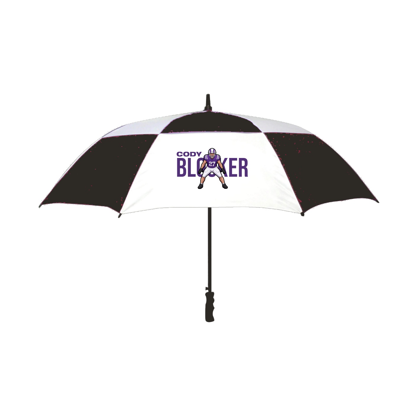 Golf Umbrella — Player Name in Black
