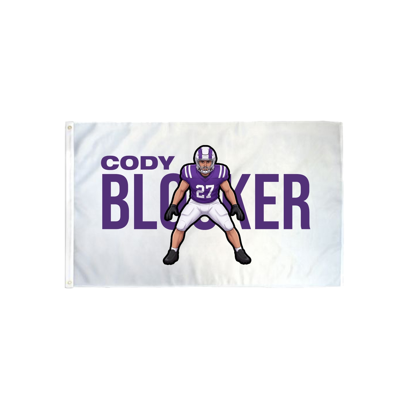 3x5 Flag — Player Name in Classic