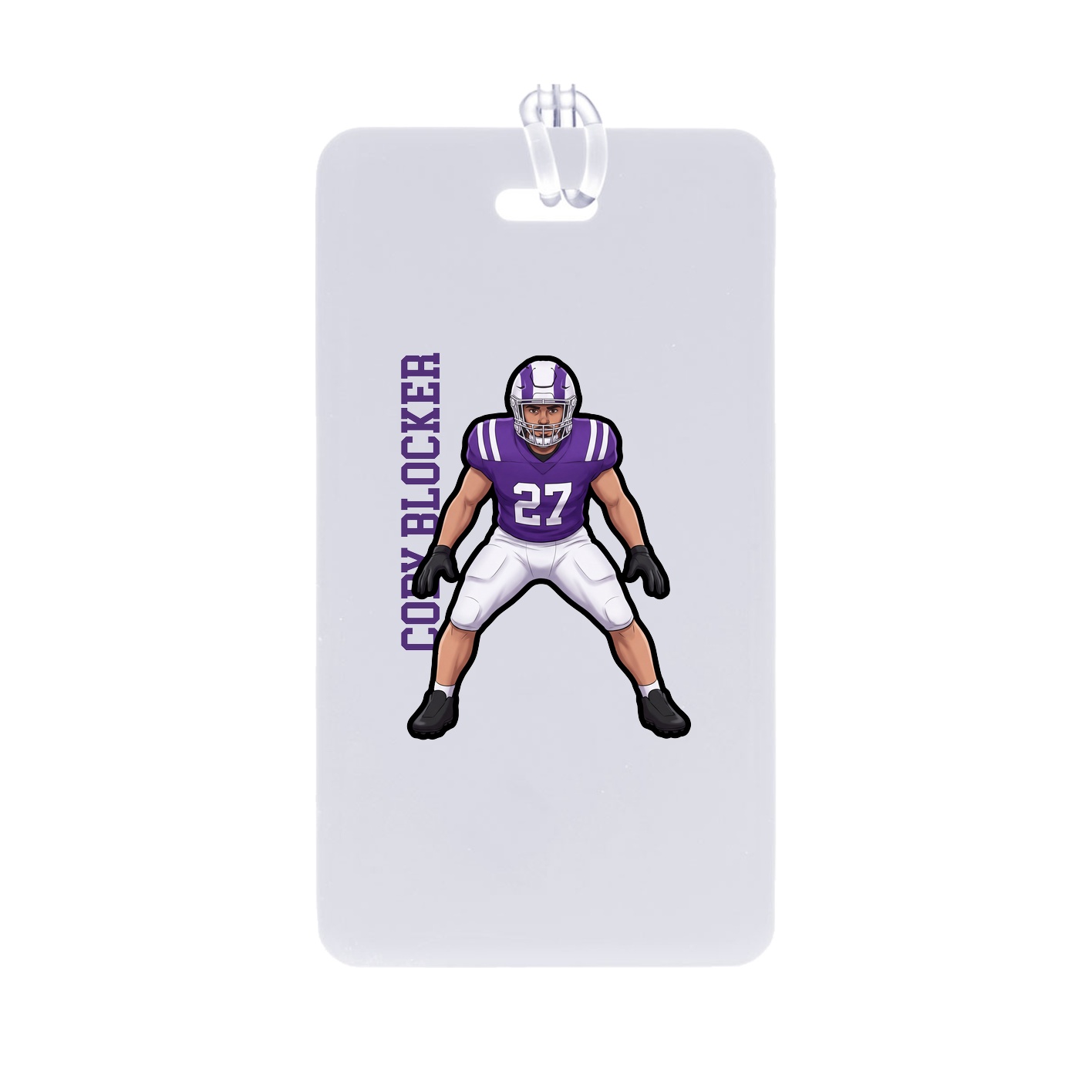 Bag Tag — Name Vertical in Classic