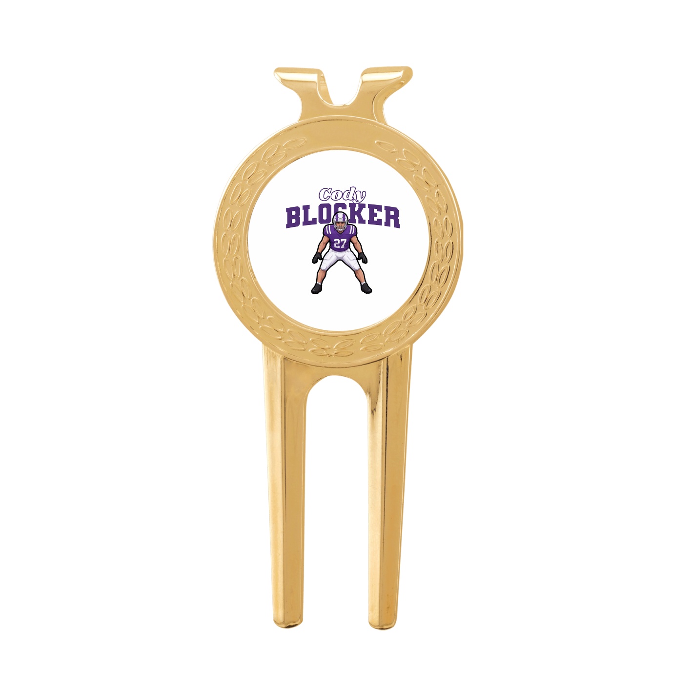 Divot Tool with Ball Marker — Name Arch in Classic