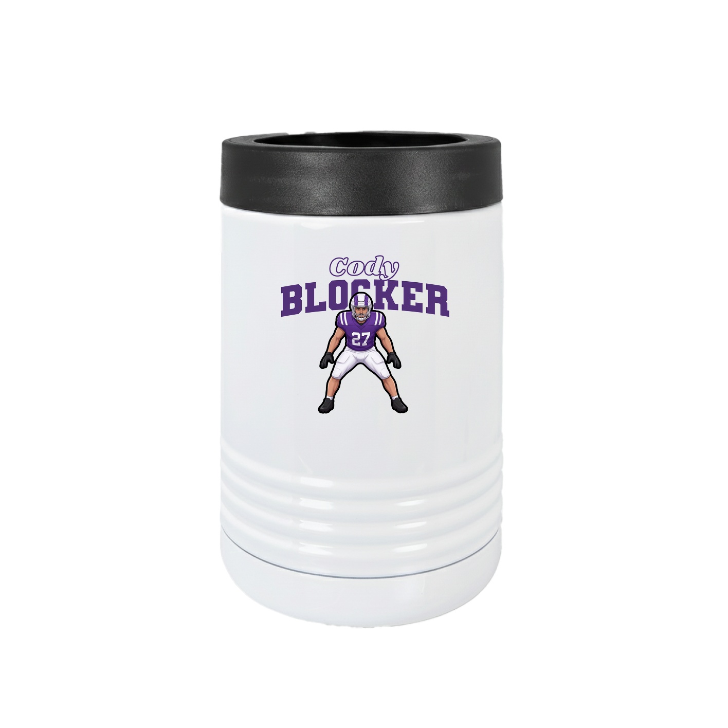 Beverage Holder — Name Arch in White