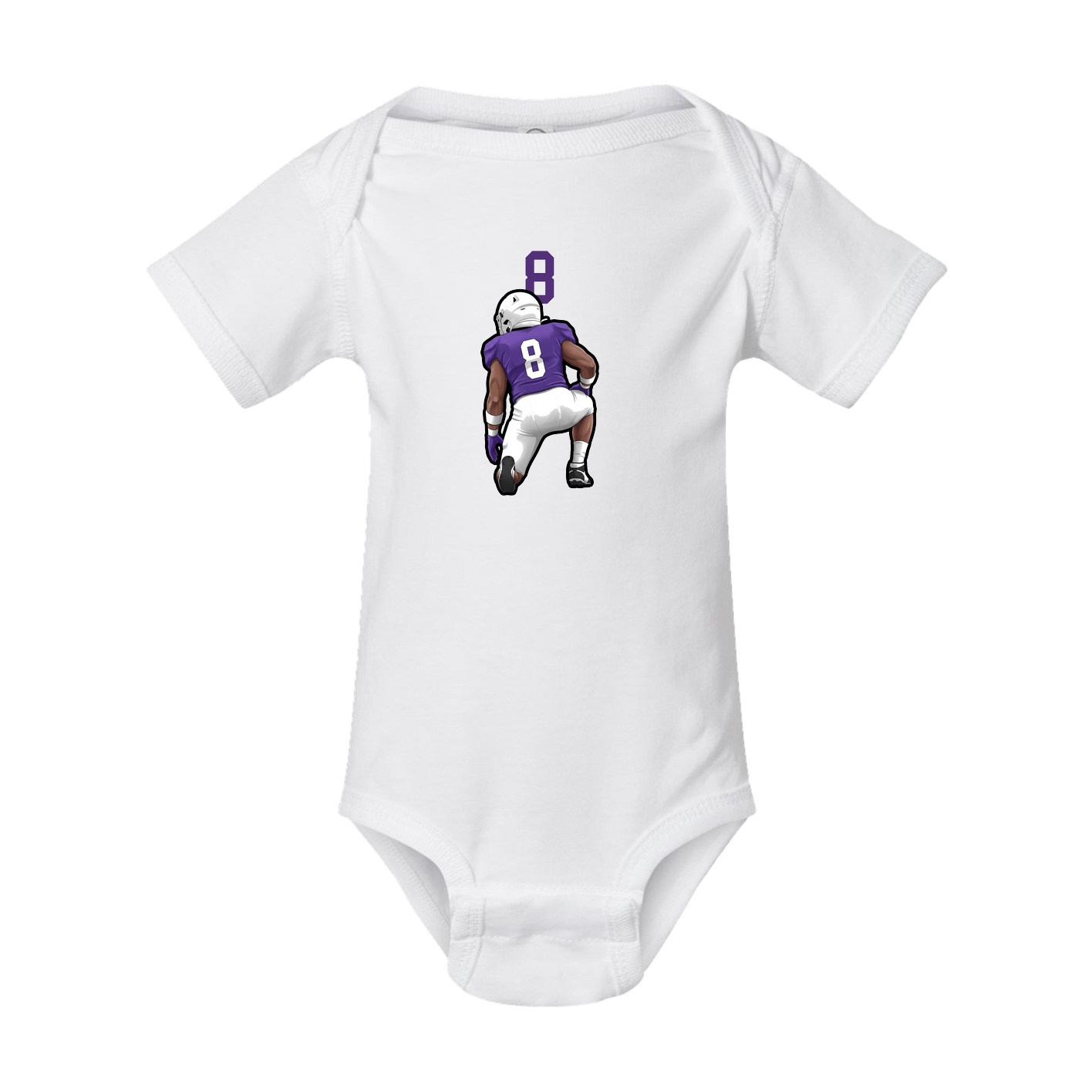 Baby Onesie — Number Top in White