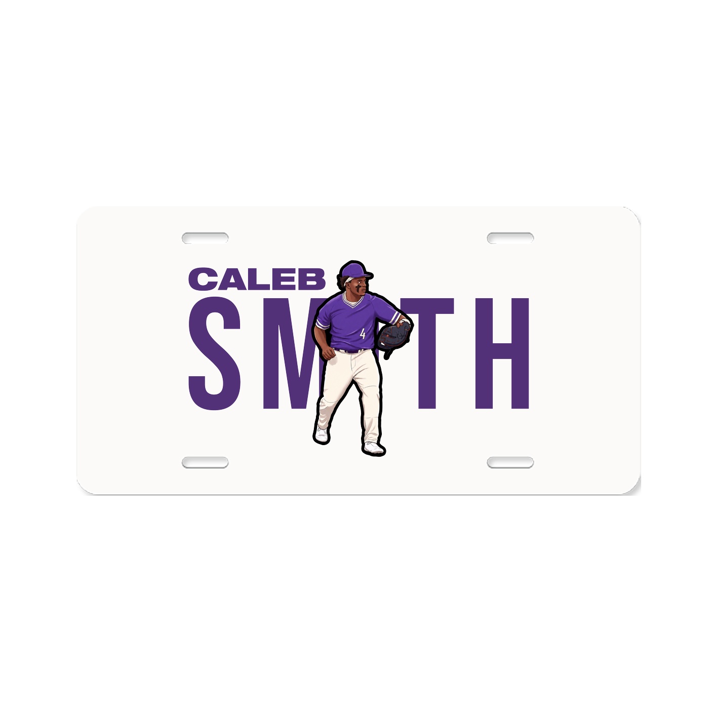 License Plate — Player Name in Classic
