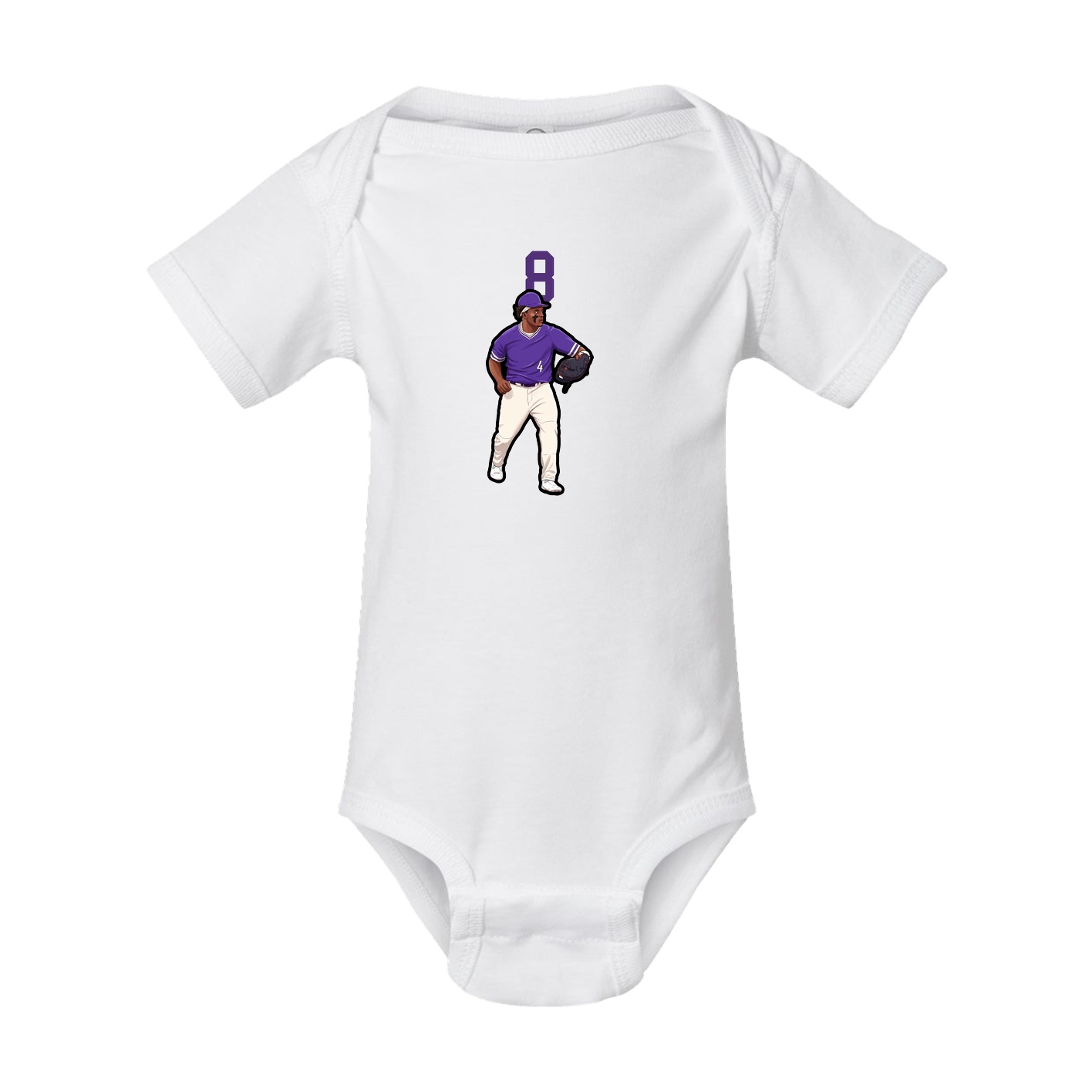 Baby Onesie — Number Top in White