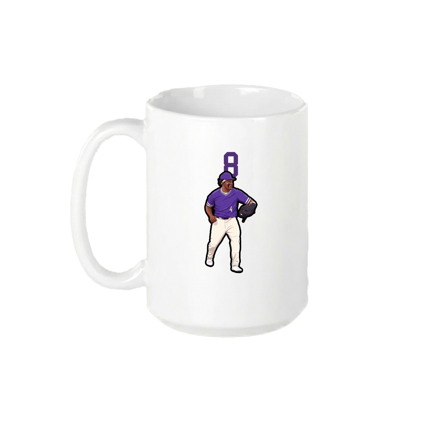 15oz Coffee Mug — Number Top in White