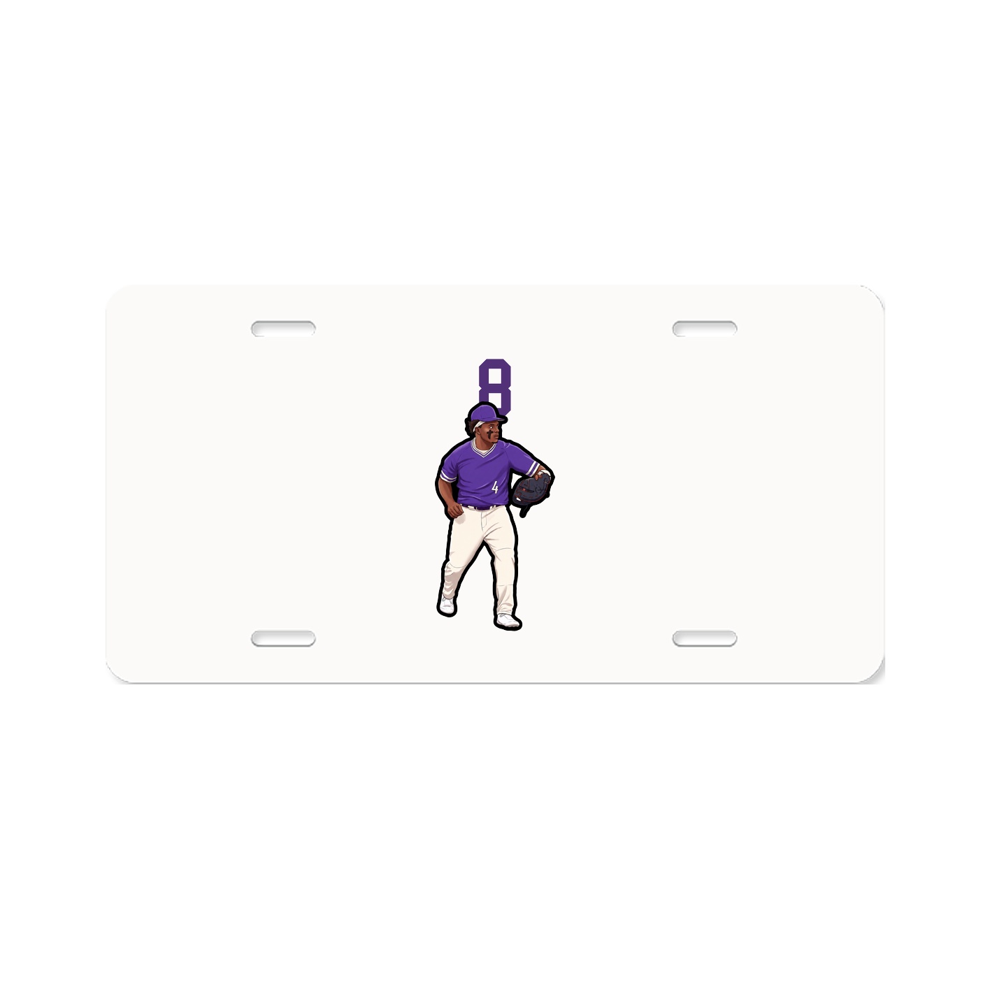 License Plate — Number Top in Classic