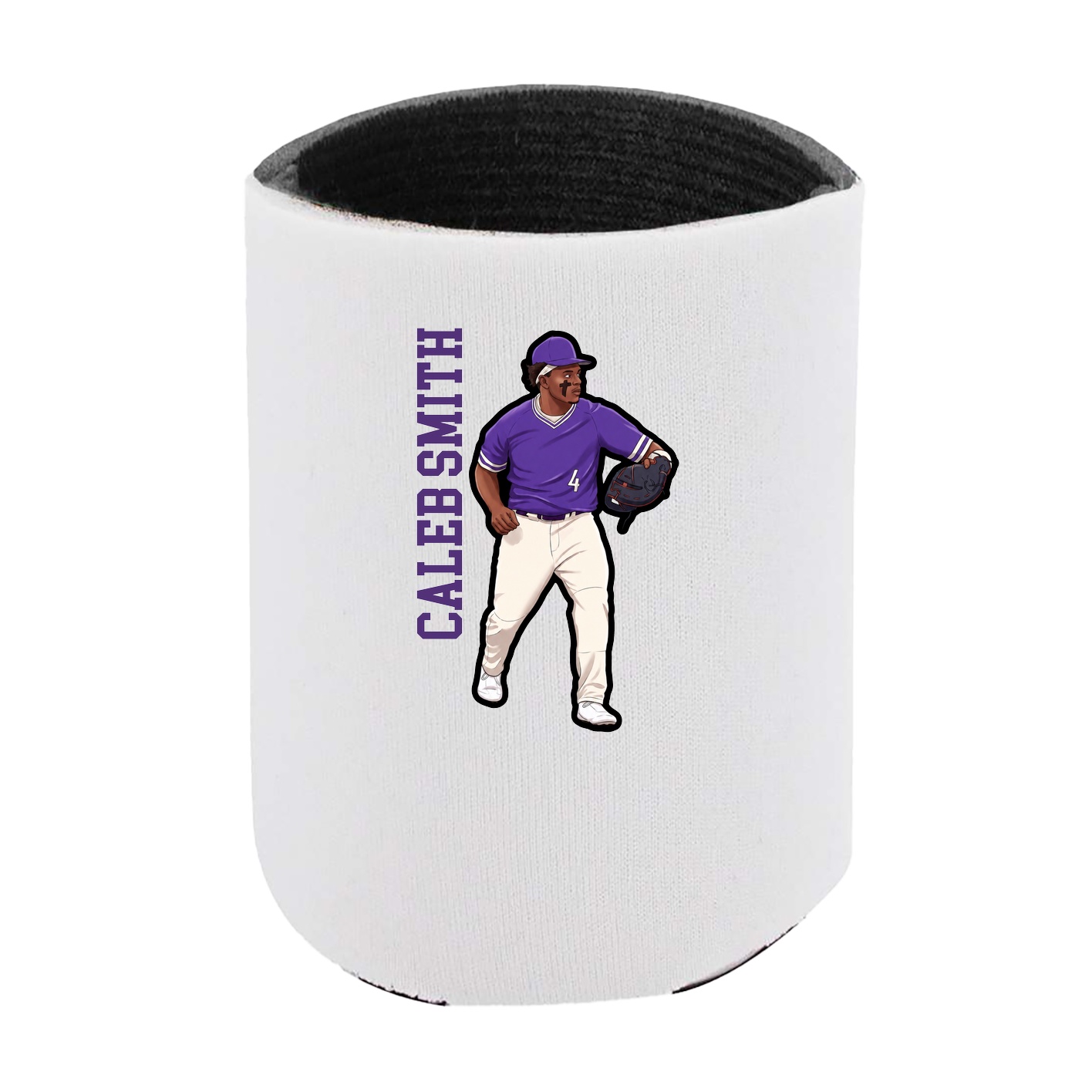Can Holder — Name Vertical in White