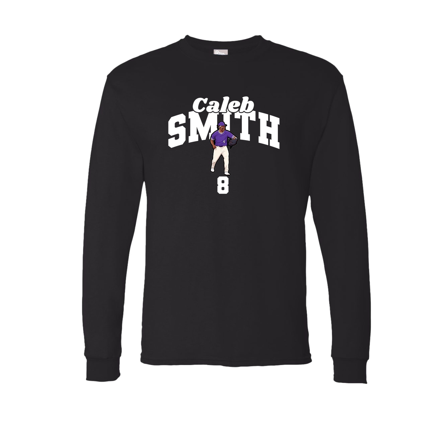 Long Sleeve Tee — Signature Arch in Black