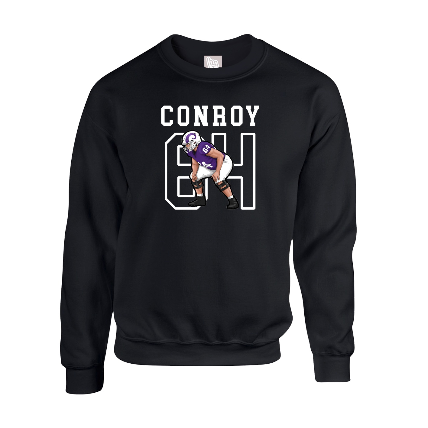 Fleece Crew — Shirsey in Black