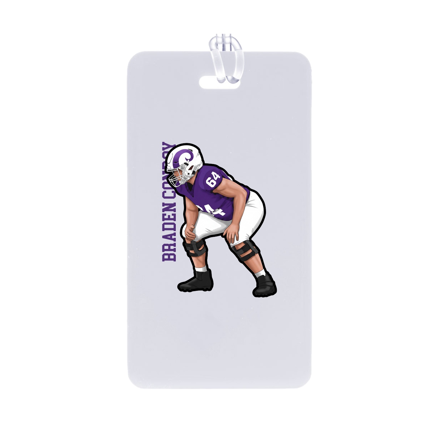 Bag Tag — Name Vertical in Classic