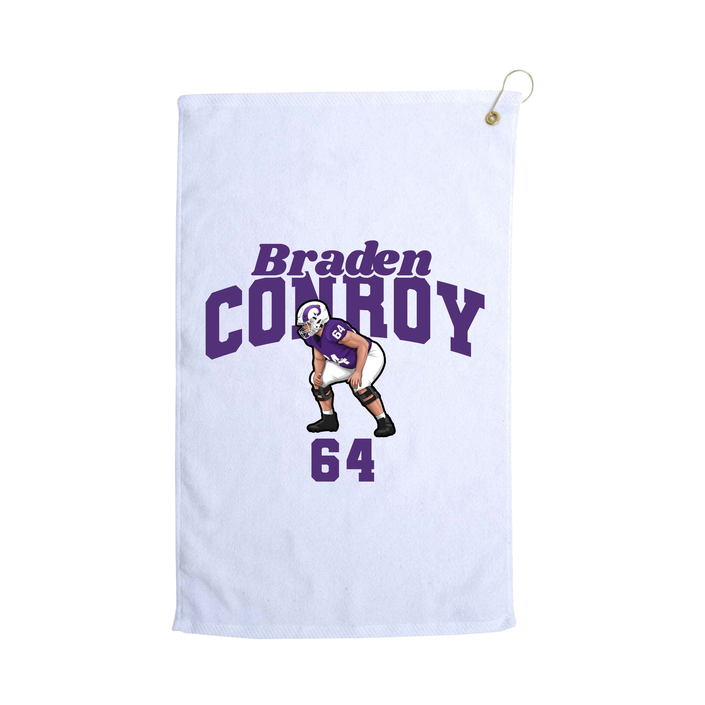 Golf Towel — Signature Arch in White