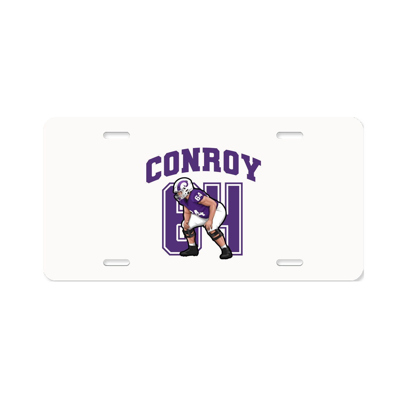 License Plate — Number in Classic