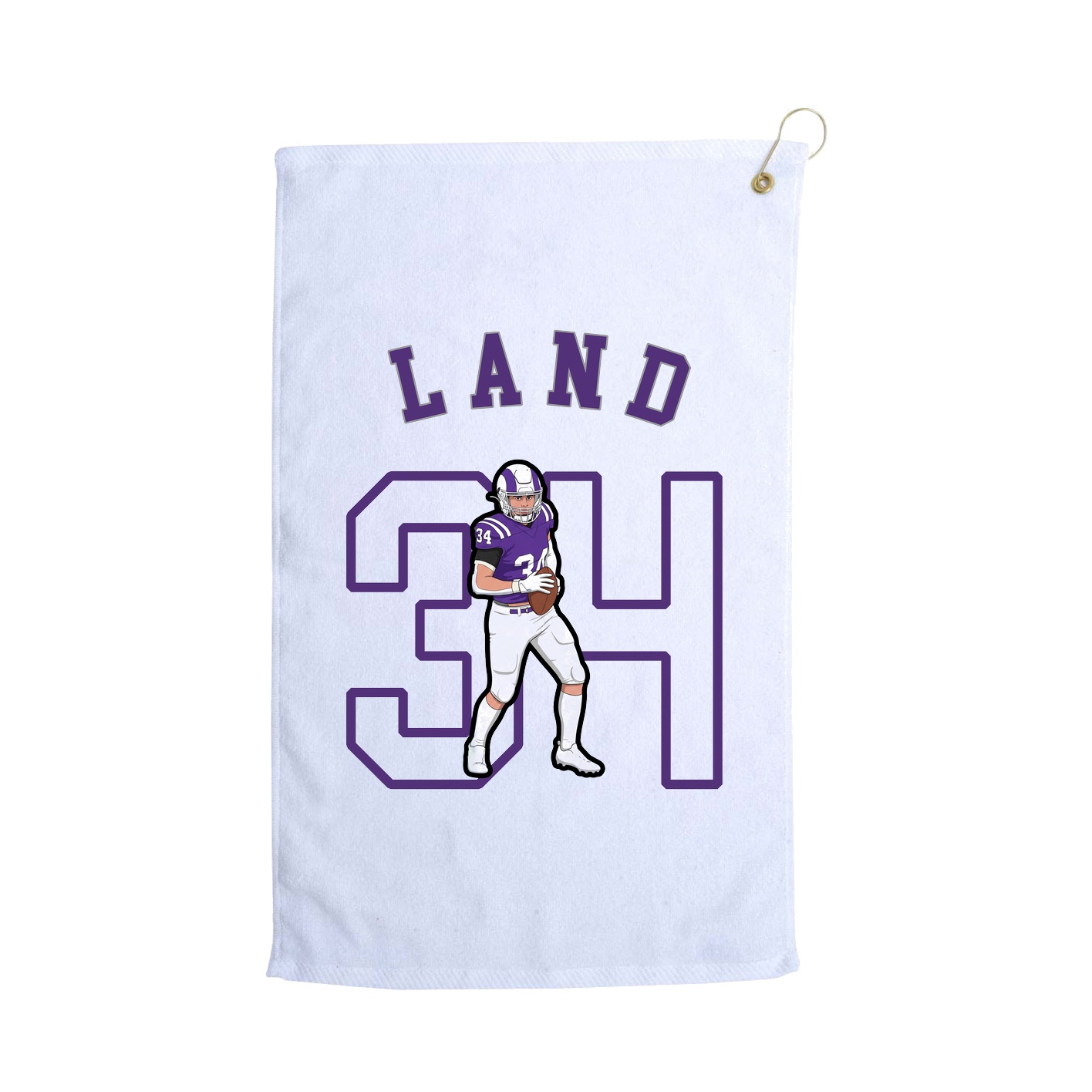 Golf Towel — Shirsey Arch in White