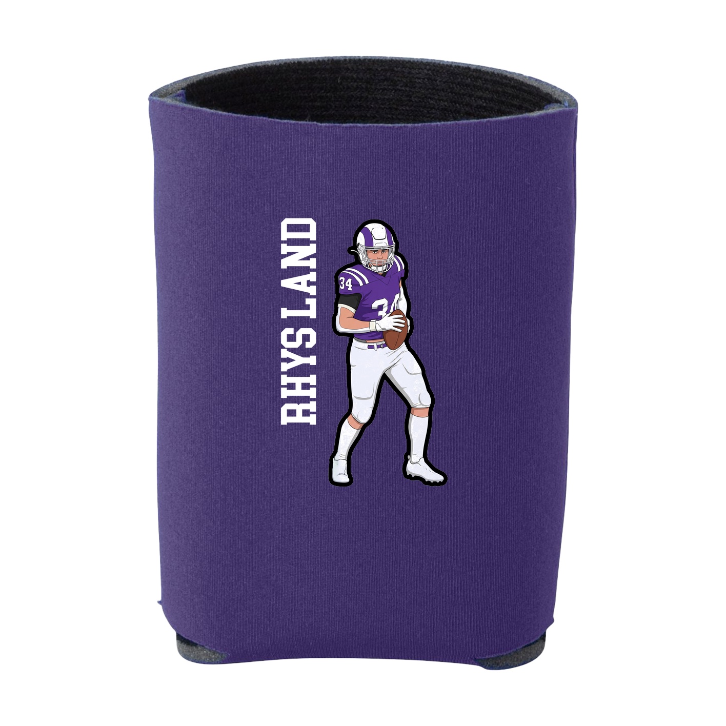 Can Holder — Name Vertical in Purple