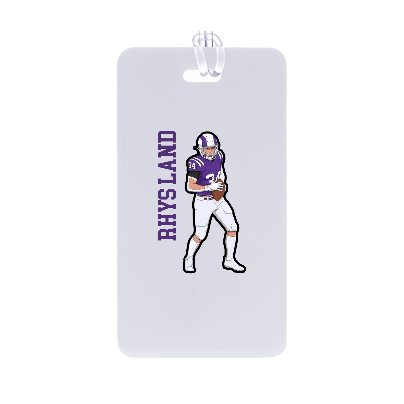 Bag Tag — Name Vertical in Classic
