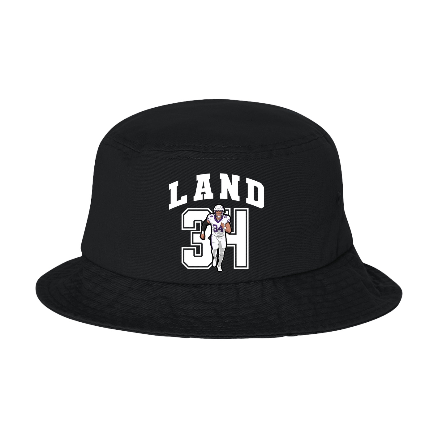 Bucket Cap — Number in Black