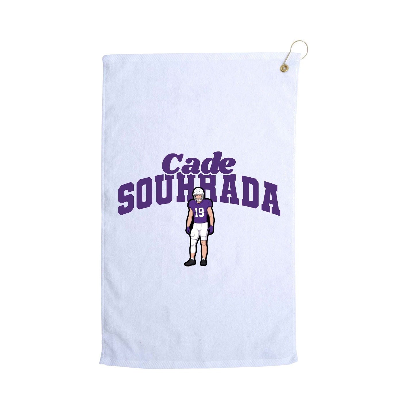 Golf Towel — Signature Arch in White