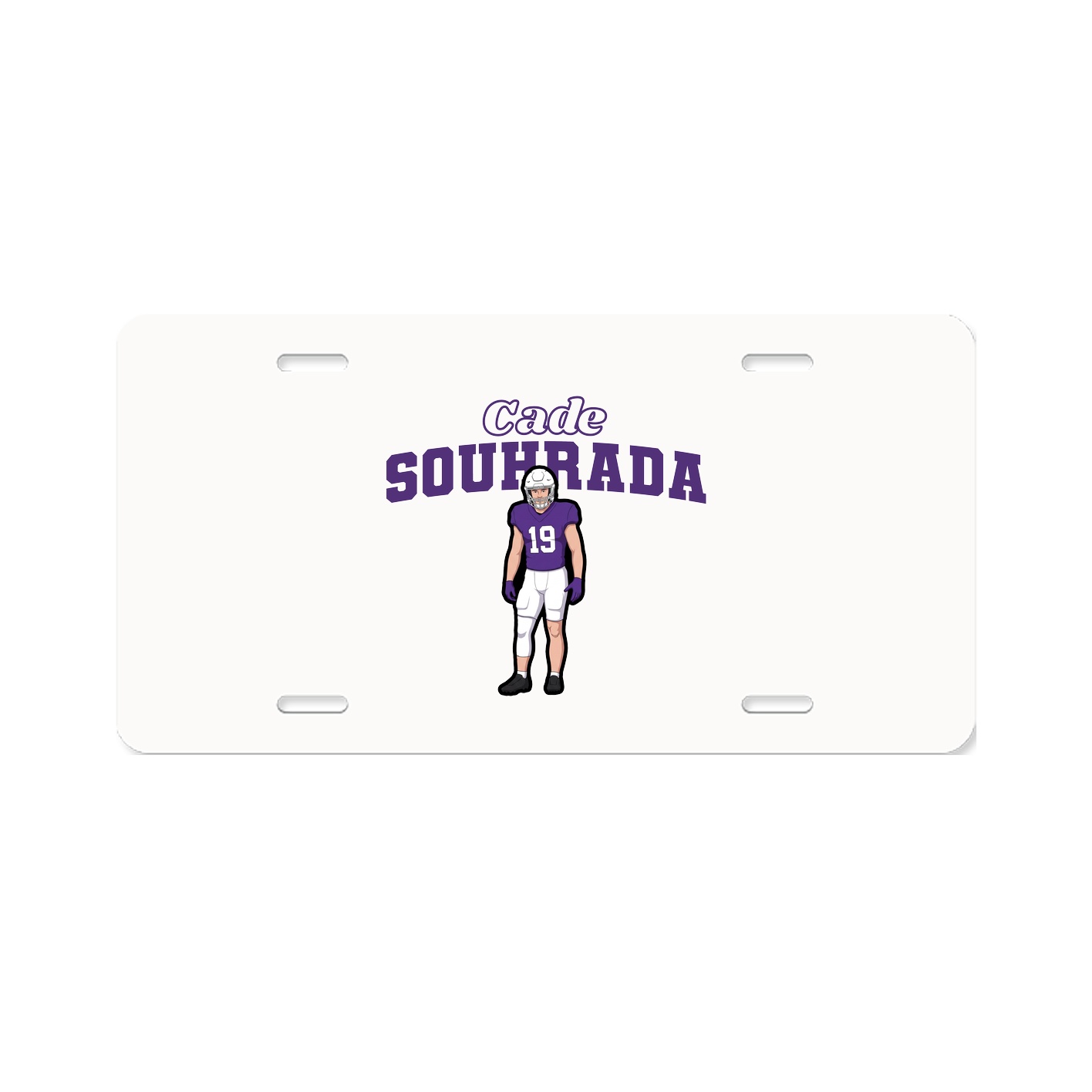 License Plate — Name Arch in Classic