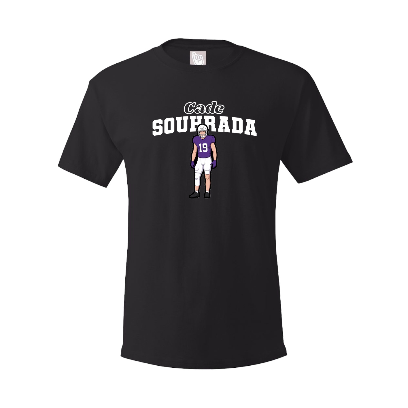 Youth Tee — Name Arch in Black