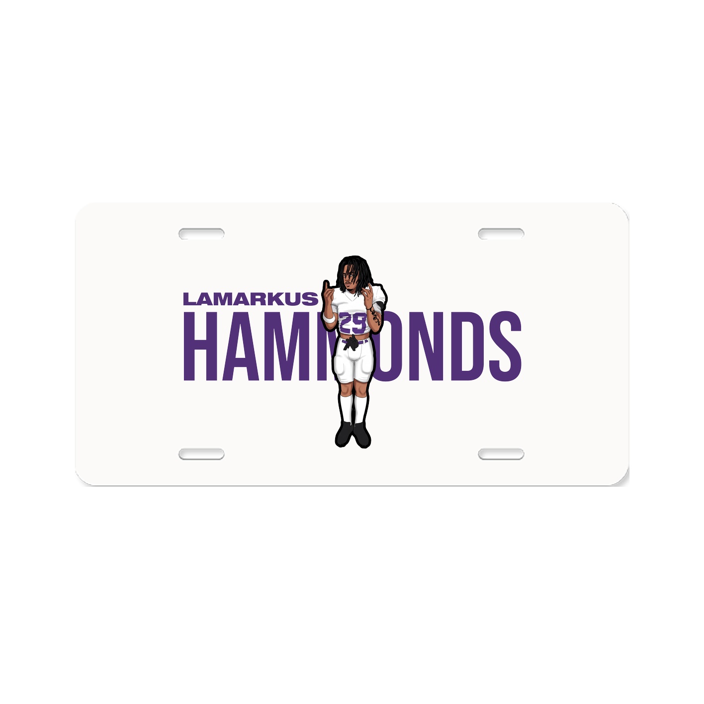 License Plate — Player Name in Classic