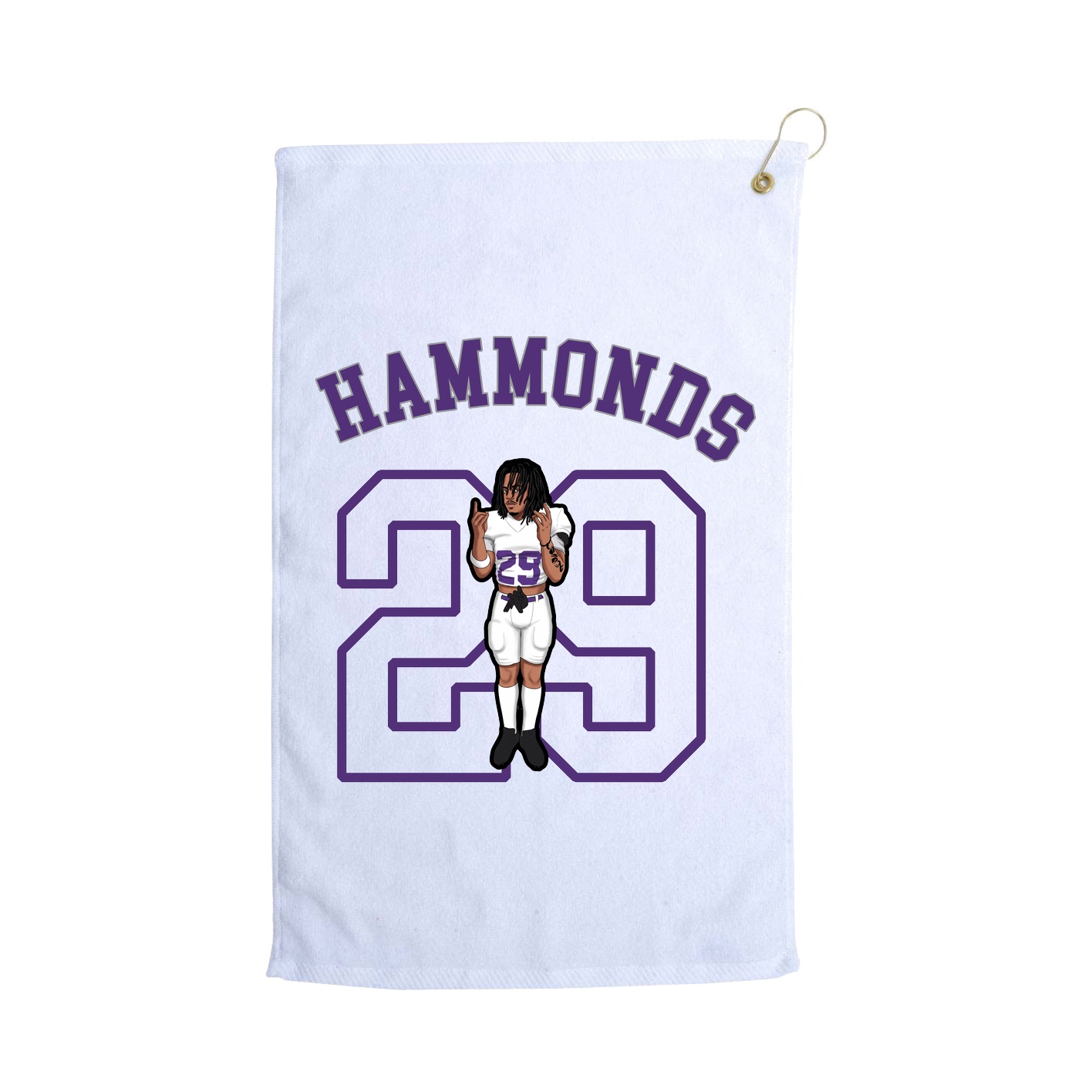 Golf Towel — Shirsey Arch in White