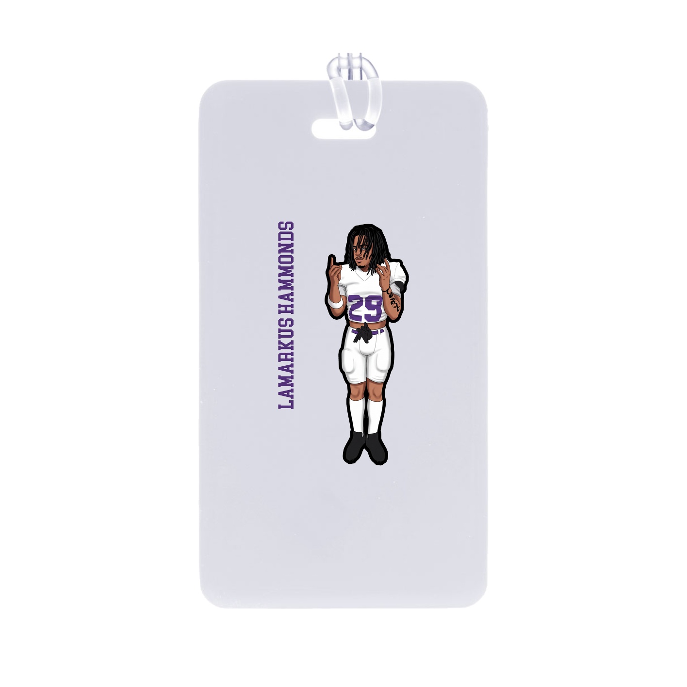 Bag Tag — Name Vertical in Classic