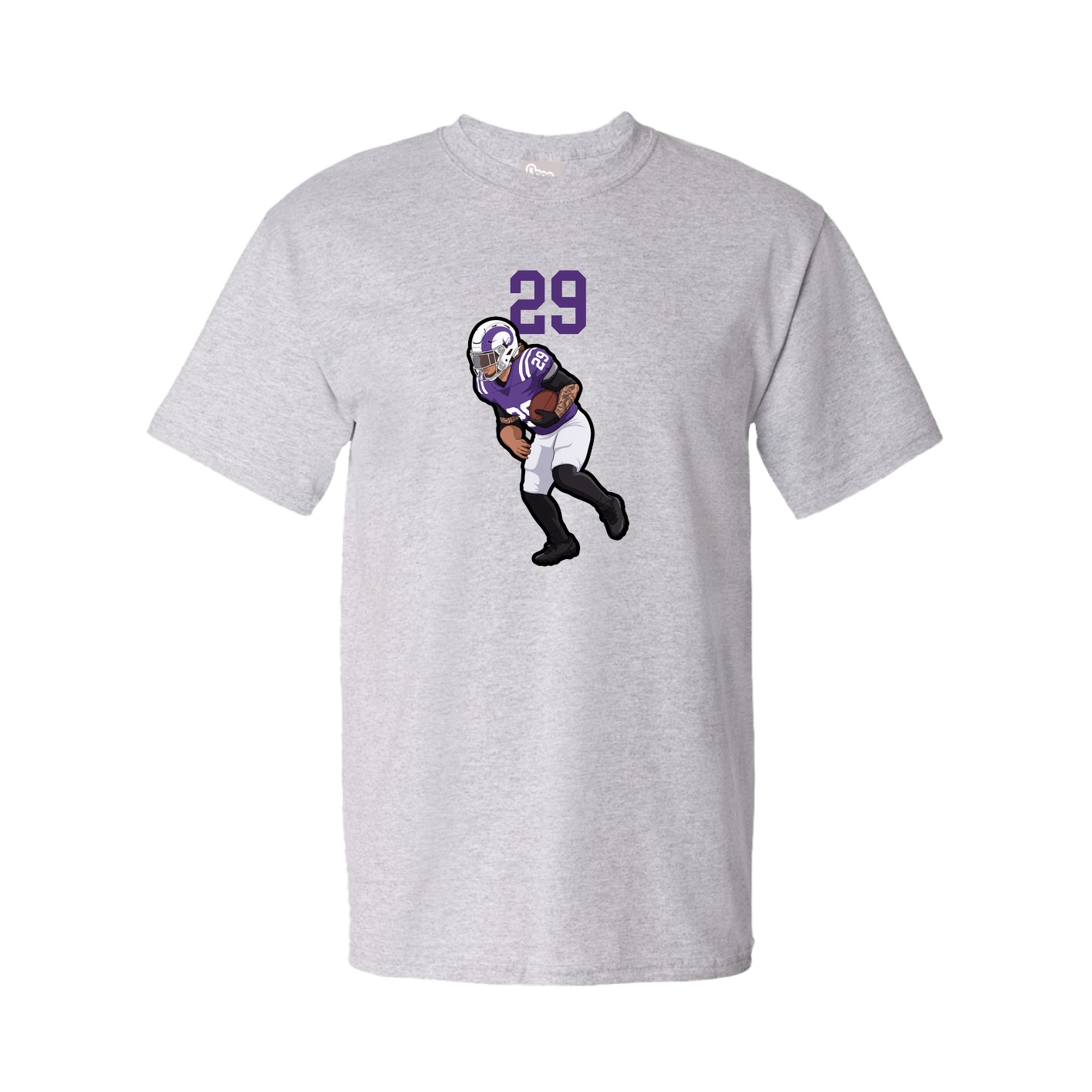 Youth Tee — Number Top in Grey