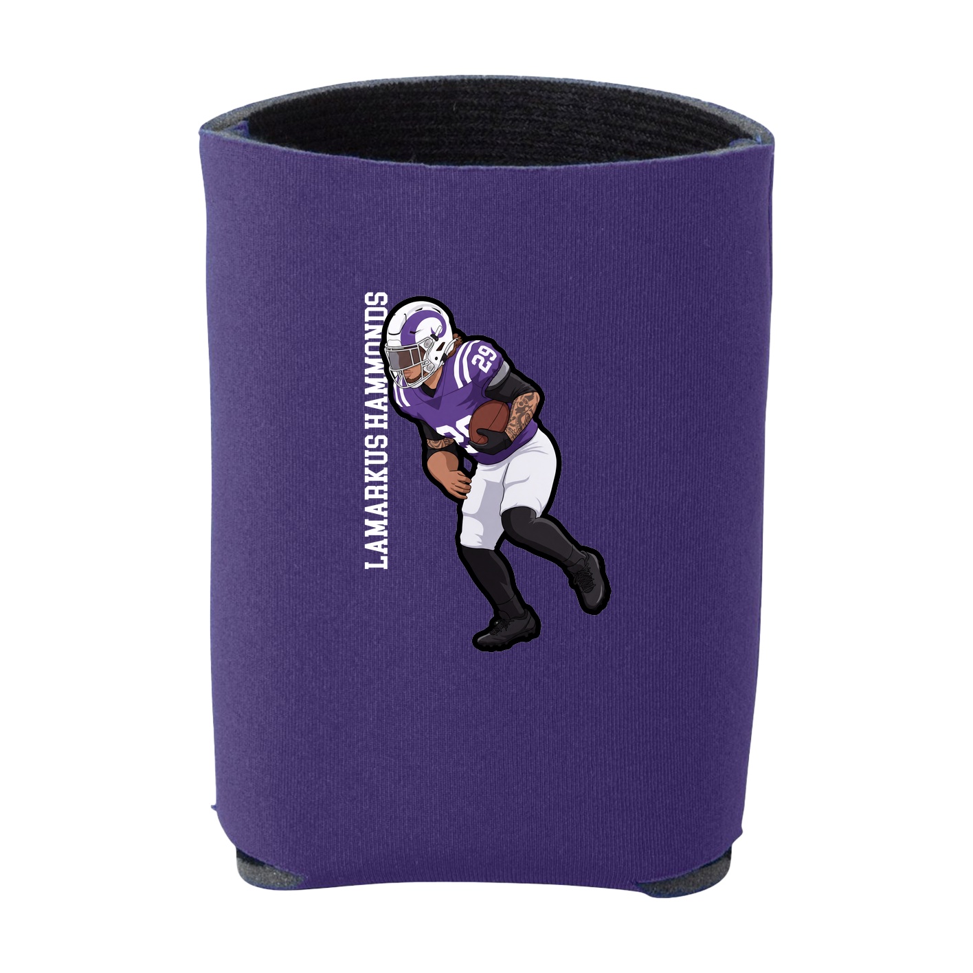 Can Holder — Name Vertical in Purple