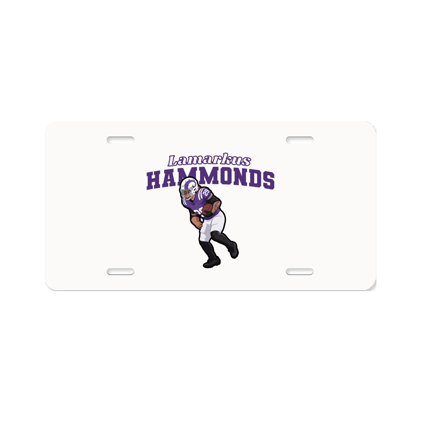 License Plate — Name Arch in Classic