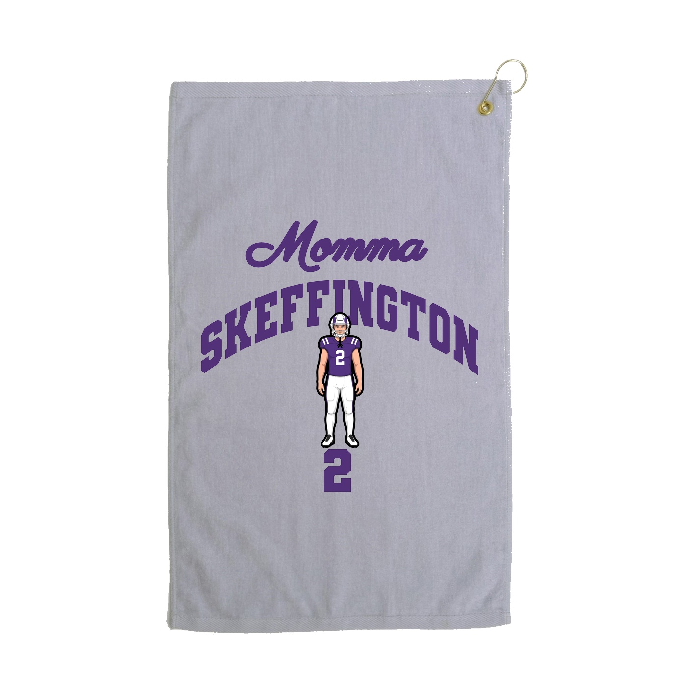 Golf Towel — Mothers Day Arch in Grey