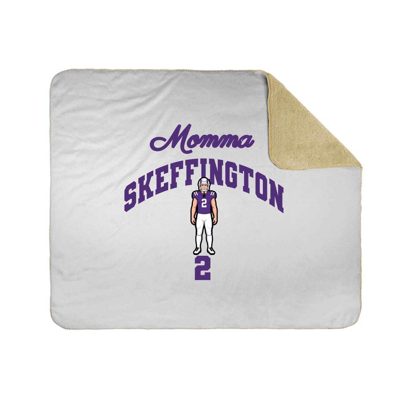 Throw Blanket — Mothers Day Arch in White