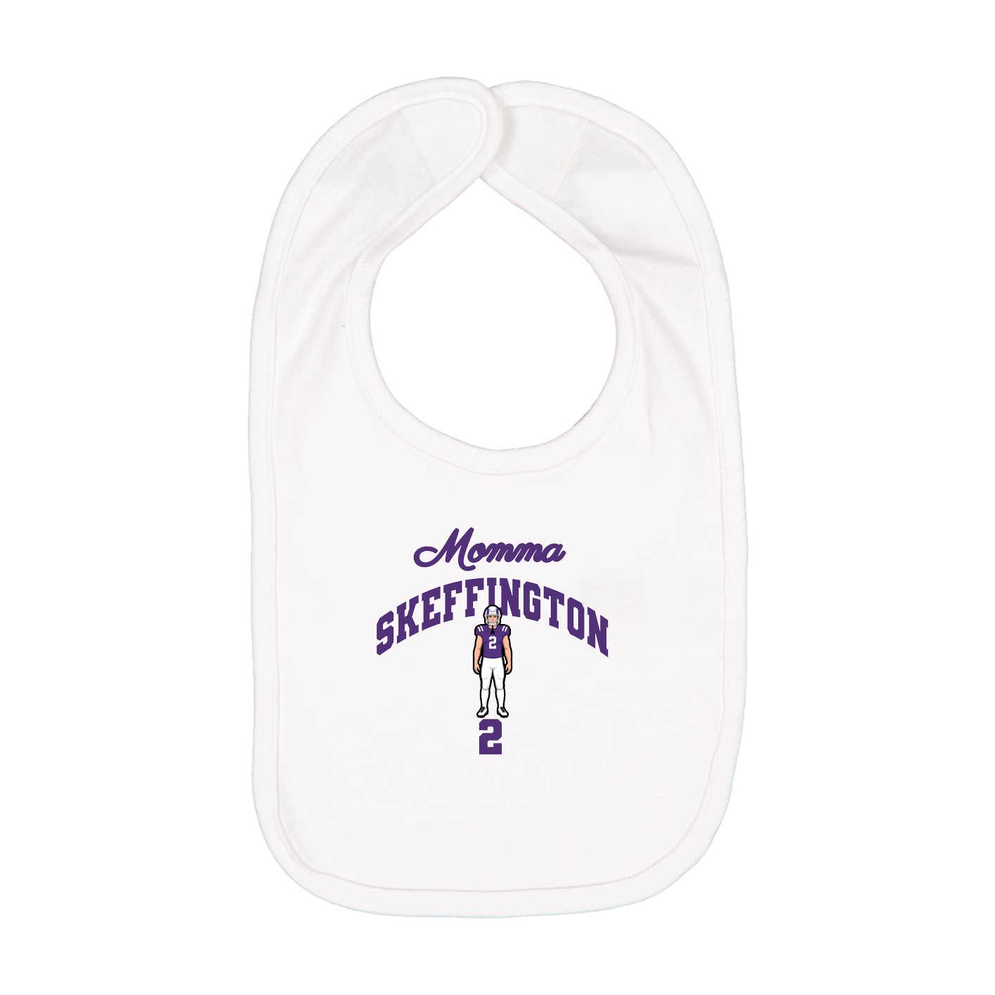 Infant Bib — Mothers Day Arch in White