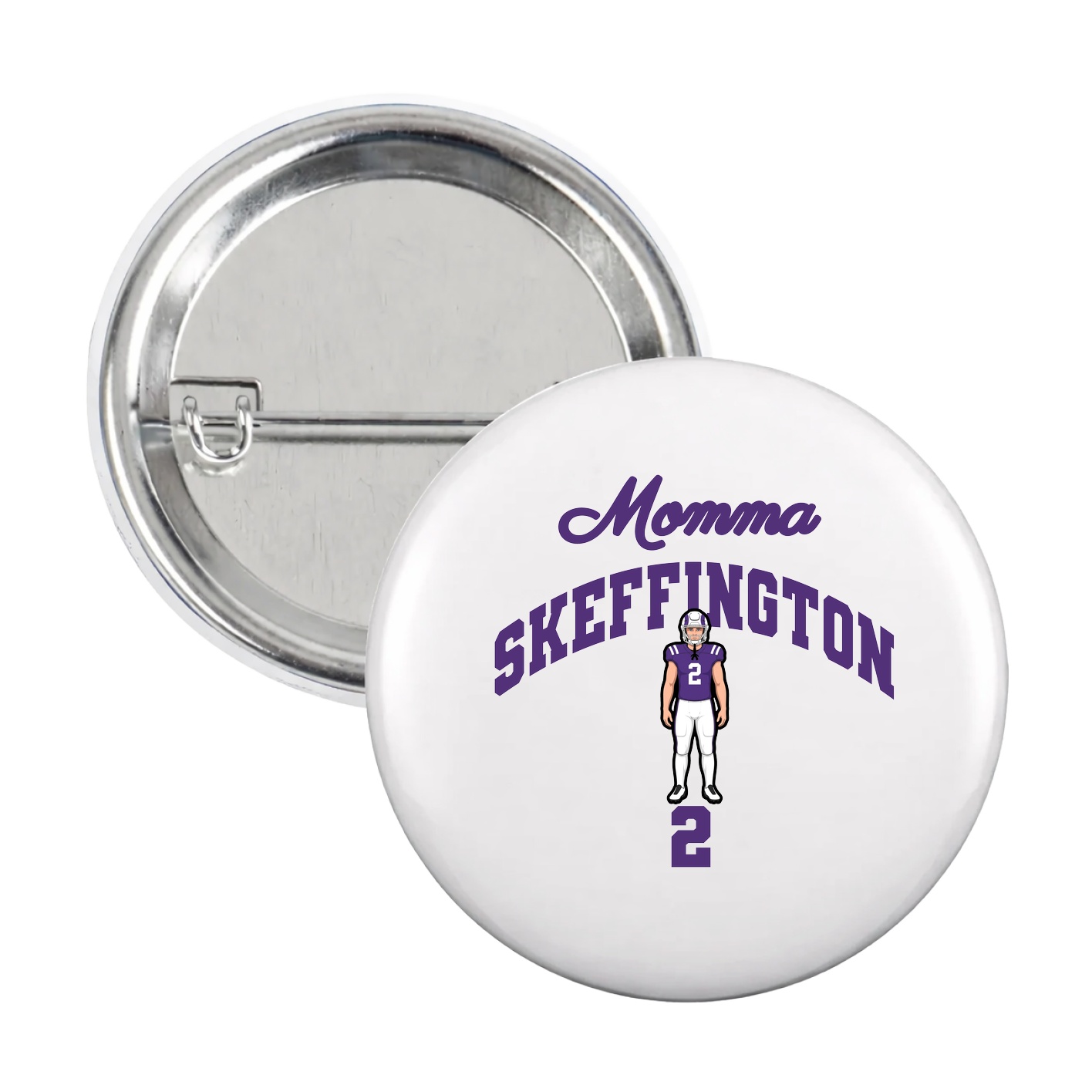 Game Day Button — Mothers Day Arch in White