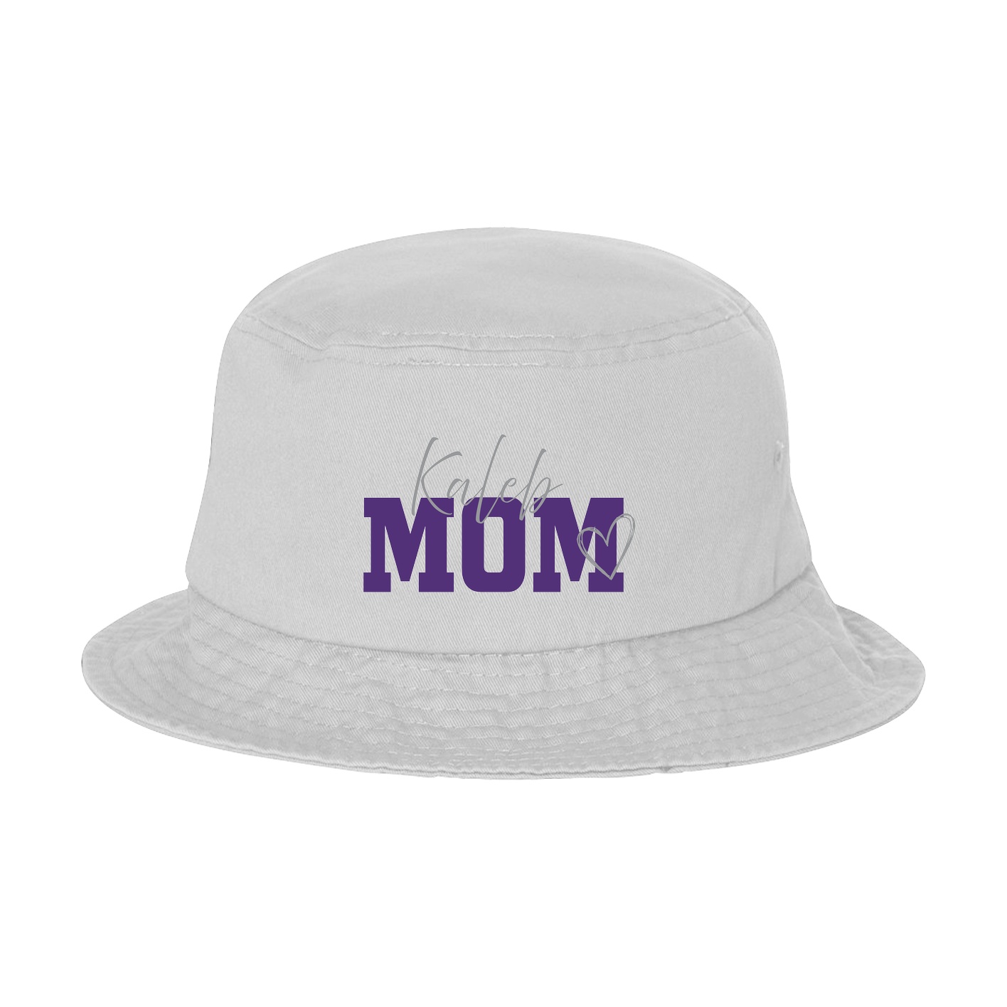 Bucket Cap — Mothers Day Script in White