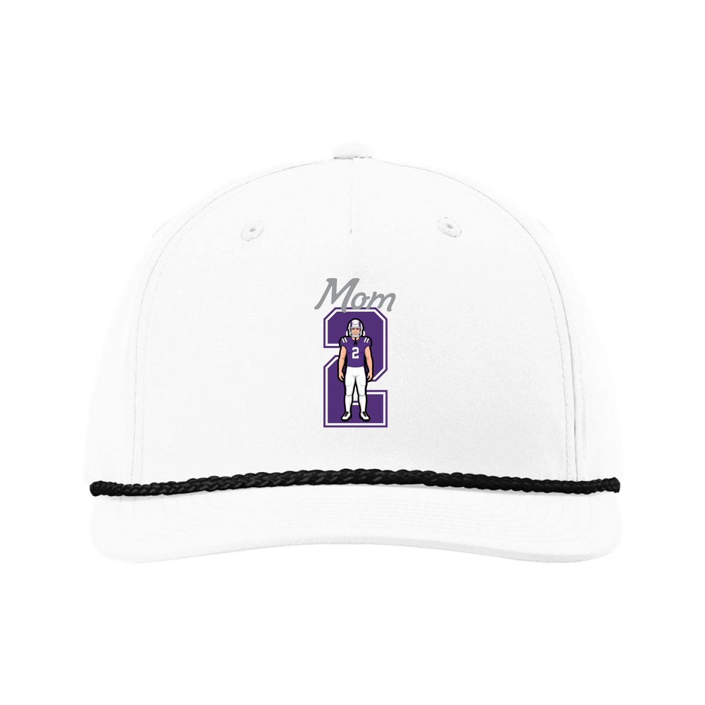 Five-Panel Classic Rope Cap — Mothers Day Shirsey in White