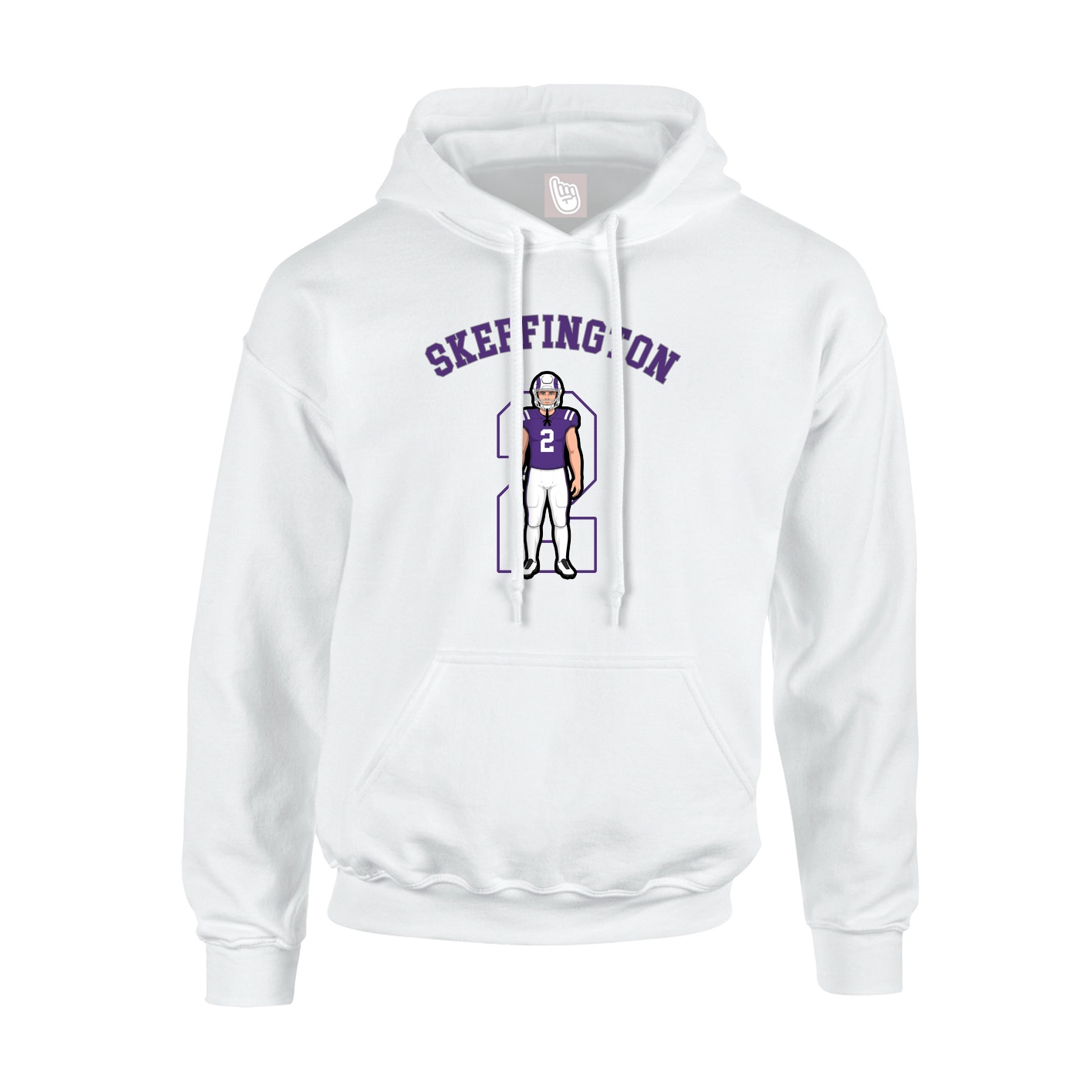 Hoodie — Shirsey Arch in White