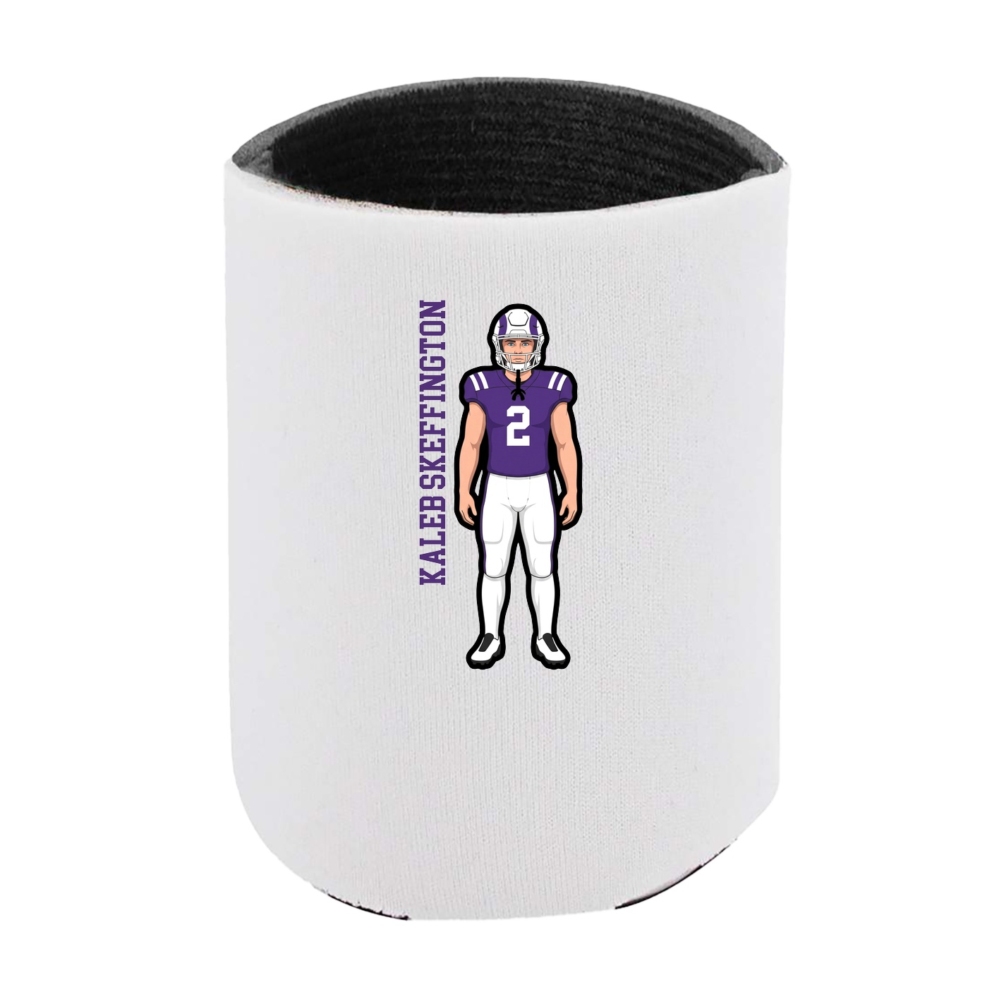 Can Holder — Name Vertical in White