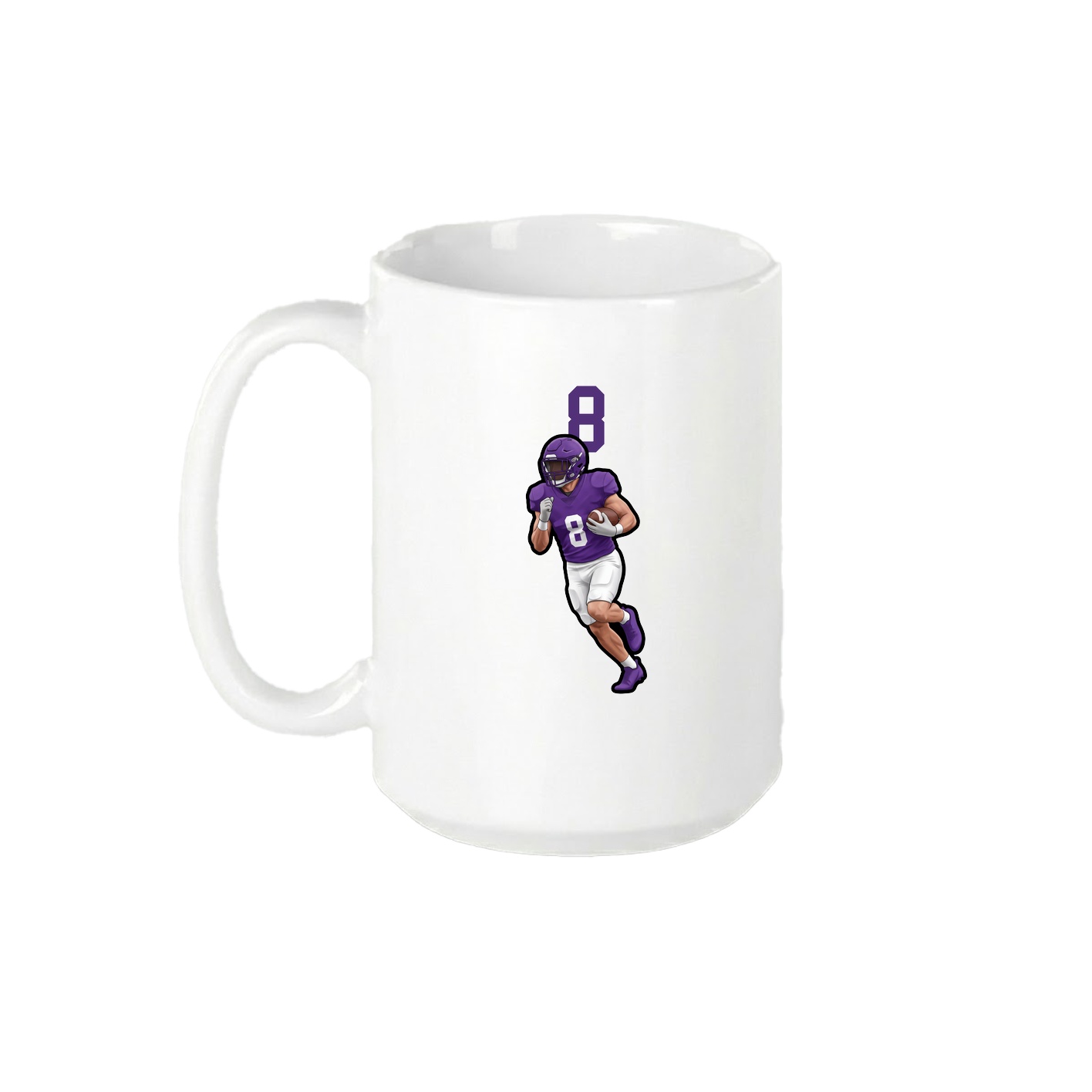 15oz Coffee Mug — Number Top in White
