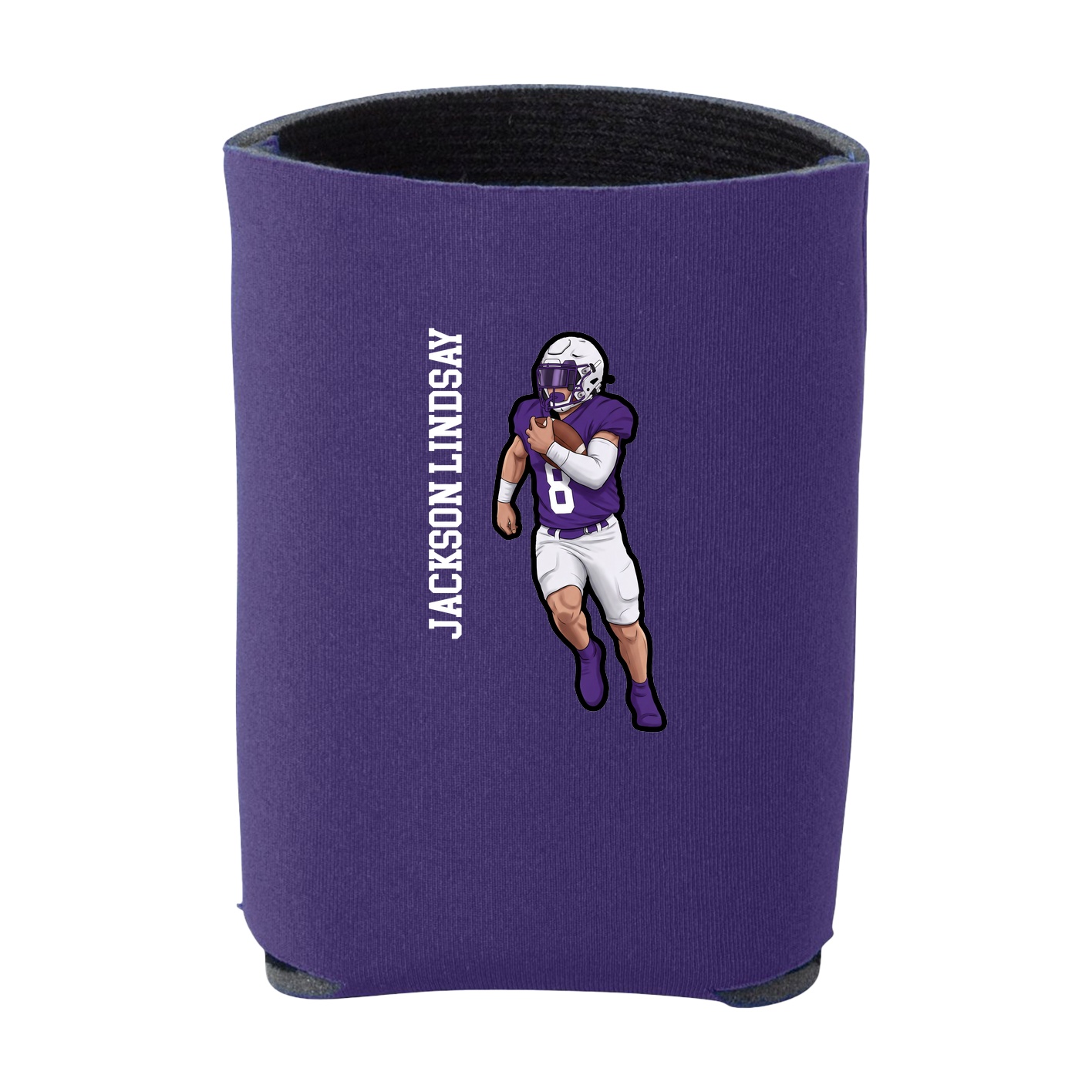 Can Holder — Name Vertical in Purple